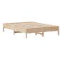 Preview: Massivholzbett ohne Matratze 150x200 cm Kiefernholz