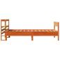 Preview: Massivholzbett ohne Matratze Wachsbraun 75x190 cm Kiefernholz