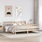Preview: ARDEBO.de - Bettgestell mit Kopfteil ohne Matratze 200x200 cm