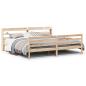 Preview: Bettgestell mit Kopfteil ohne Matratze 200x200 cm