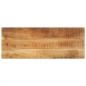 Preview: ARDEBO.de - Tischplatte 80x20x2,5 cm Rechteckig Raues Massivholz Mango