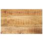 Preview: ARDEBO.de - Tischplatte 60x20x2,5 cm Rechteckig Raues Massivholz Mango