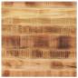 Preview: ARDEBO.de - Tischplatte 80x80x2,5 cm Quadratisch Raues Massivholz Mango