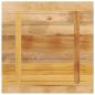 Preview: Tischplatte 80x80x2,5 cm Quadratisch Raues Massivholz Mango
