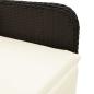 Preview: 5-tlg. Garten-Bistro-Set mit Kissen Schwarz Poly Rattan