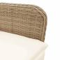 Preview: 5-tlg. Garten-Bistro-Set mit Kissen Braun Poly Rattan