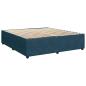 Preview: Boxspringbett mit Matratze Blau 200x200 cm Samt