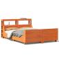 Preview: Massivholzbett ohne Matratze Wachsbraun 120x190 cm Kiefernholz