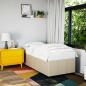 Preview: ARDEBO.de - Bettgestell ohne Matratze Creme 90x200 cm Stoff