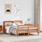 Preview: ARDEBO.de - Massivholzbett ohne Matratze Wachsbraun 120x190 cm Kiefernholz