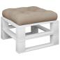 Preview: Palettenkissen Taupe 58x58x10 cm Stoff