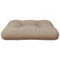 Preview: Palettenkissen Taupe 58x58x10 cm Stoff
