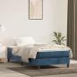 Preview: ARDEBO.de - Taschenfederkernmatratze Mittel Dunkelblau 90x220x20 cm Samt
