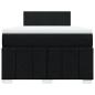 Preview: Boxspringbett mit Matratze Schwarz 120x190 cm Stoff