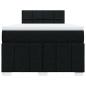 Preview: Boxspringbett mit Matratze Schwarz 120x190 cm Stoff
