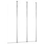 Preview: Duschabtrennungen 2 Stk. 104x130 cm Hartglas Transparent