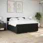 Preview: Boxspringbett mit Matratze Schwarz 200x200 cm Stoff