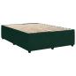 Preview: Boxspringbett mit Matratze Dunkelgrün 160x200 cm Samt