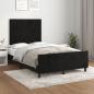 Preview: ARDEBO.de - Bettgestell ohne Matratze Schwarz 120x190 cm Samt