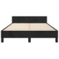 Preview: Bettgestell ohne Matratze Schwarz 120x190 cm Samt