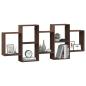 Preview: Wandregal Braun Eichen-Optik 159x18x65 cm Holzwerkstoff