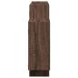 Preview: Wandregal Braun Eichen-Optik 159x18x65 cm Holzwerkstoff