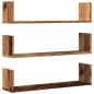 Preview: Wandregale 3 Stk. Altholz-Optik 80x18x18 cm Holzwerkstoff