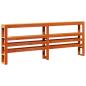 Preview: Massivholzbett ohne Matratze Wachsbraun 180x200 Kiefernholz