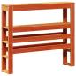 Preview: Massivholzbett ohne Matratze Wachsbraun 75x190 cm Kiefernholz