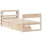 Preview: Massivholzbett ohne Matratze 75x190 cm Kiefernholz