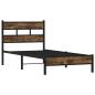 Preview: Bettgestell ohne Matratze mit Kopfteil Sonoma-Eiche 90x190 cm