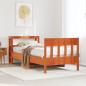 Preview: ARDEBO.de - Massivholzbett ohne Matratze Wachsbraun 75x190 cm Kiefernholz