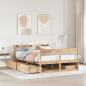 Preview: ARDEBO.de - Massivholzbett ohne Matratze 150x200 cm Kiefernholz