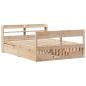 Preview: Massivholzbett ohne Matratze 150x200 cm Kiefernholz
