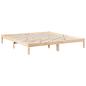 Preview: Massivholzbett Extra Lang ohne Matratze 200x210 cm Kiefernholz