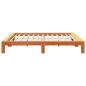 Preview: Massivholzbett ohne Matratze Wachsbraun 180x200 Kiefernholz