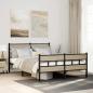 Preview: ARDEBO.de - Metallbett ohne Matratze Sonoma-Eiche 135x190 cm