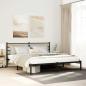 Preview: ARDEBO.de - Metallbett ohne Matratze Sonoma-Eiche 180x200 cm