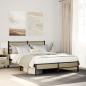 Preview: ARDEBO.de - Bettgestell ohne Matratze Sonoma-Eiche 150x200 cm Holzwerkstoff