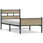 Preview: Bettgestell ohne Matratze Sonoma-Eiche 75x190 cm Holzwerkstoff