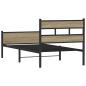 Preview: Bettgestell ohne Matratze Sonoma-Eiche 75x190 cm Holzwerkstoff