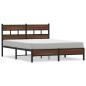 Preview: Bettgestell ohne Matratze Braun Eiche 160x200 cm Holzwerkstoff