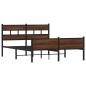 Preview: Bettgestell ohne Matratze Braun Eiche 140x200 cm Holzwerkstoff