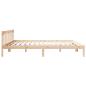 Preview: Massivholzbett Extra Lang ohne Matratze 180x210 Kiefernholz