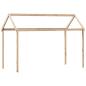 Preview: Hochbett mit Dach 90x200 cm Massivholz Kiefer