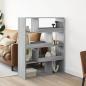 Preview: ARDEBO.de - Bücherregal Grau Sonoma 100x33x125,5 cm Holzwerkstoff