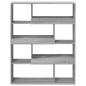 Preview: Bücherregal Grau Sonoma 100x33x125,5 cm Holzwerkstoff