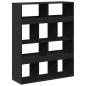 Preview: Raumteiler Schwarz 100x33x125,5 cm Holzwerkstoff