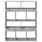Preview: Raumteiler Betongrau 100x33x125,5 cm Holzwerkstoff