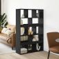 Preview: ARDEBO.de - Raumteiler Schwarz 100x33x156,5 cm Holzwerkstoff